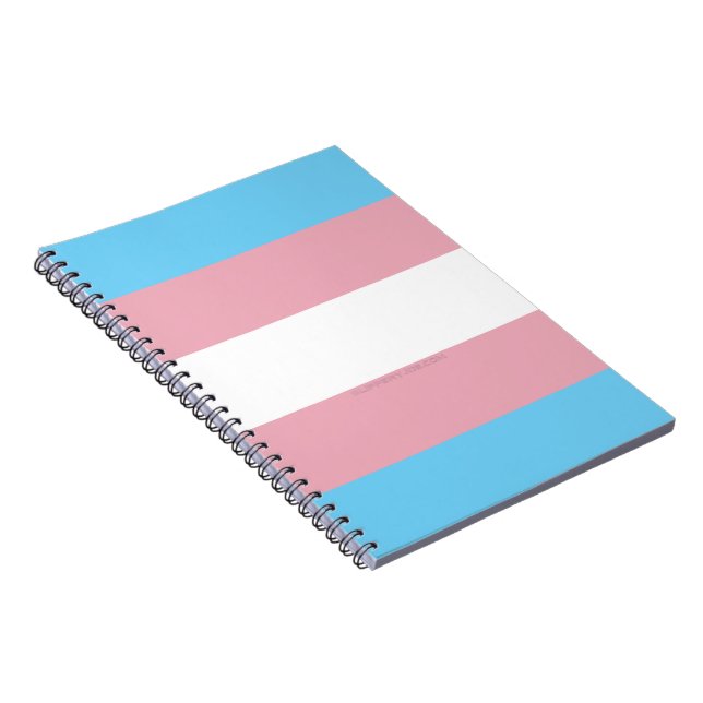 Carnet Drapeau de fierté transgenre de SlipperyJoe divers (Côté Droit)