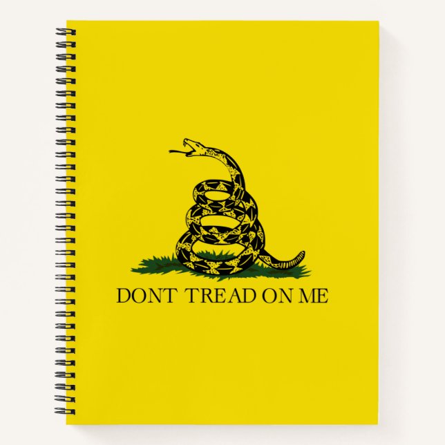 Carnet Drapeau de Gadsden (Ne Marche Pas sur Moi) (Serpen (Devant)