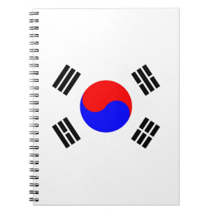 Carnet Drapeau de la Corée du Sud