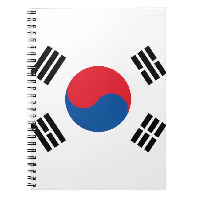 Carnet Drapeau de la Corée du Sud (Devant)