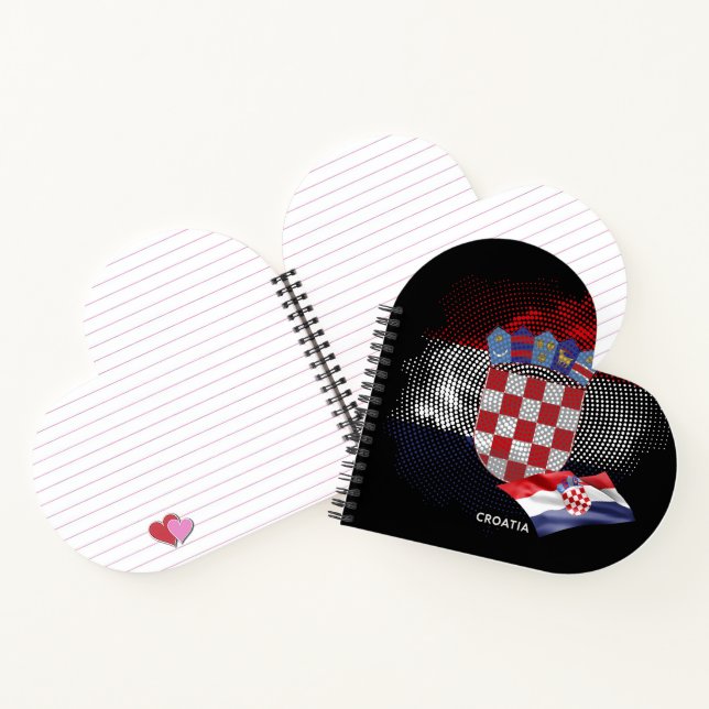 Carnet Drapeau de la Croatie (Intérieur)