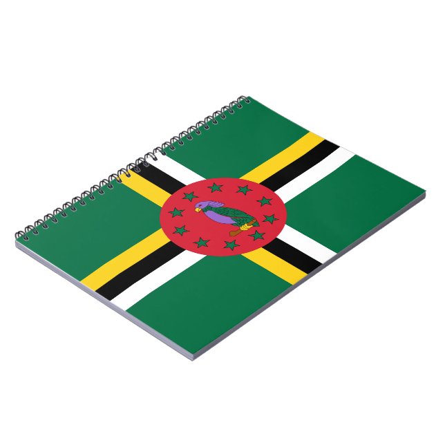 Carnet Drapeau de la Dominique (Côté gauche)
