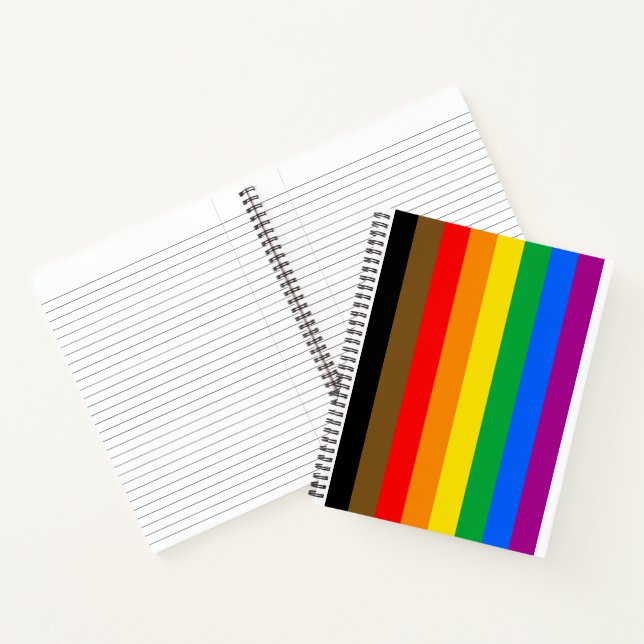 Carnet Drapeau de la fierté arc-en-ciel de Philly (Intérieur)