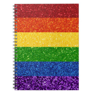 Carnet Drapeau de la Fierté arc-en-ciel LGBT Parties scin