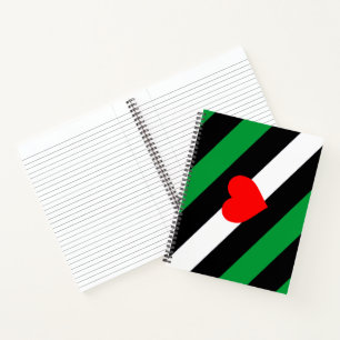 Carnet Drapeau de la Fierté de cuir Boi