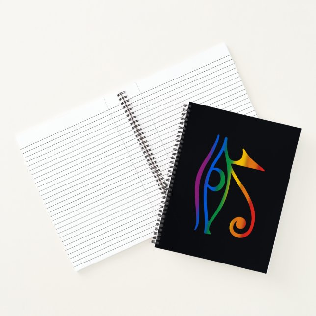 Carnet Drapeau de la fierté gay goth (Intérieur)