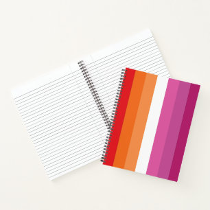 Carnet Drapeau de la fierté lesbienne