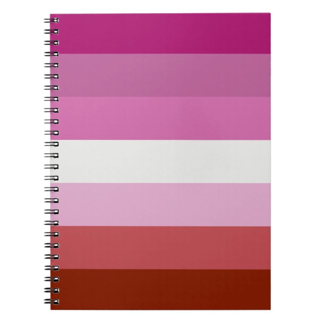 Carnet Drapeau de la fierté lesbienne (Devant)