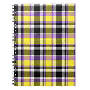 Carnet Drapeau de la Fierté Plaid Non binaire Boho Eclect
