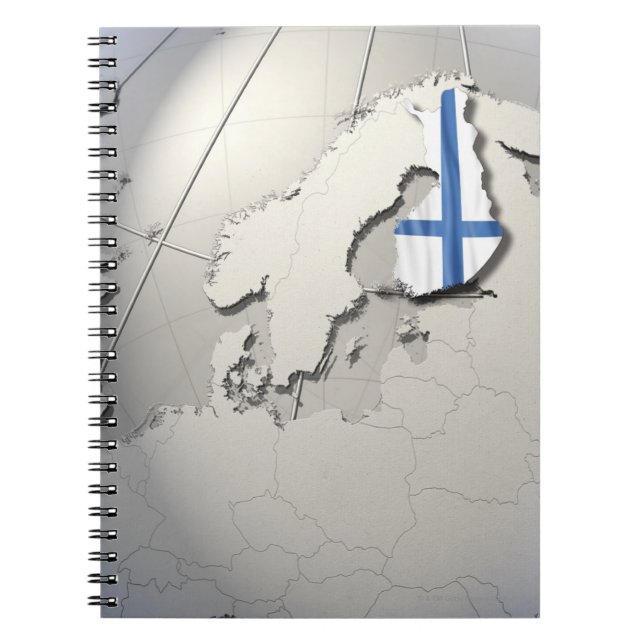 Carnet Drapeau de la Finlande (Devant)