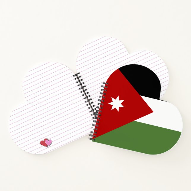 Carnet Drapeau de la Jordanie (Intérieur)