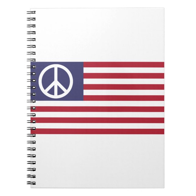 Carnet Drapeau de la paix des États-Unis (Devant)