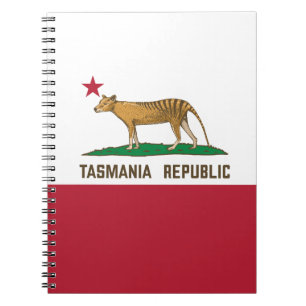 Carnet Drapeau de la République de Tasmanie Thylacine Tas