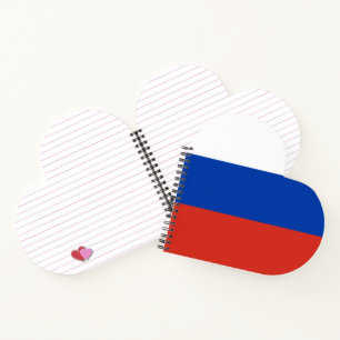 Carnet Drapeau de la Russie