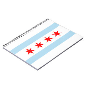 Carnet Drapeau de la ville de Chicago (Illinois)