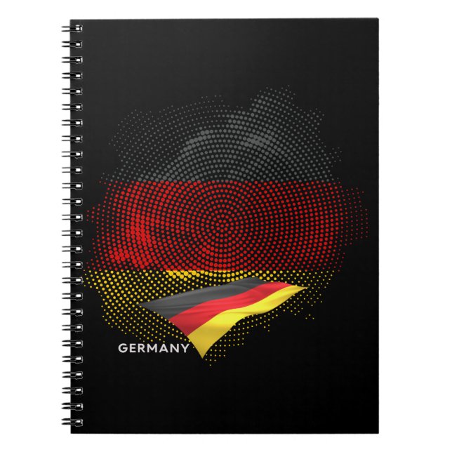 Carnet Drapeau de l'Allemagne (Devant)