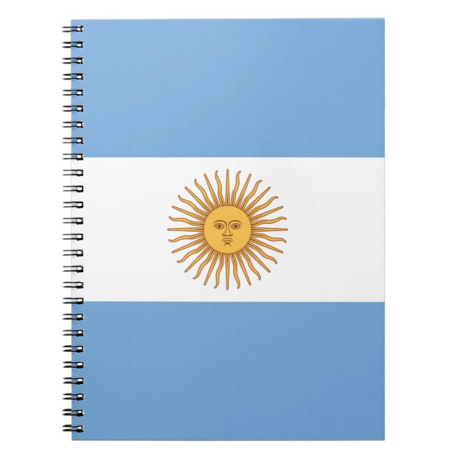 Carnet Drapeau de l'Argentine (Devant)