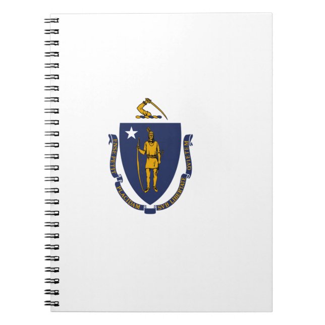 Carnet Drapeau de l'État du Massachusetts (Devant)