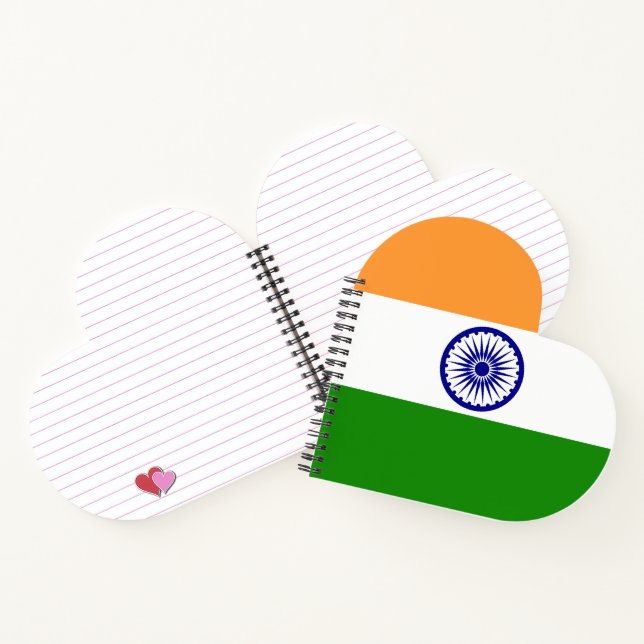 Carnet Drapeau de l'Inde (Intérieur)