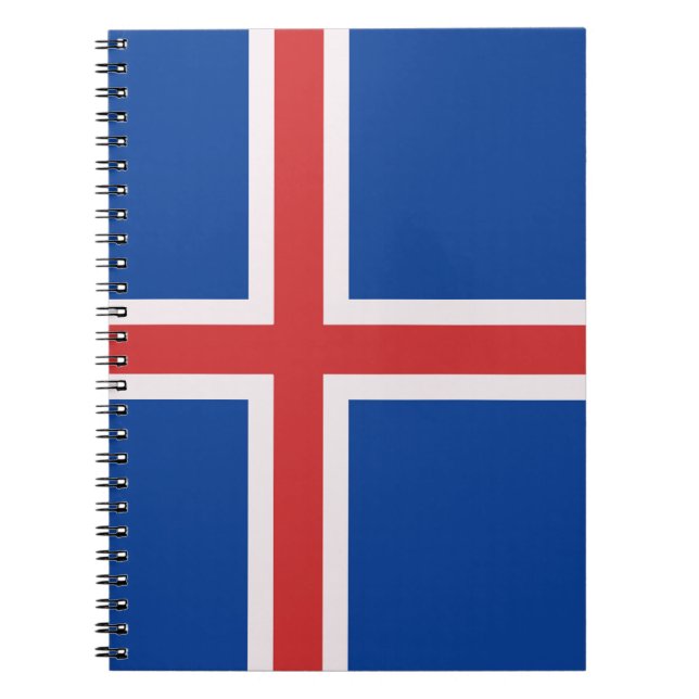 Carnet Drapeau de l'Islande (Devant)