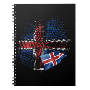 Carnet Drapeau de l'Islande