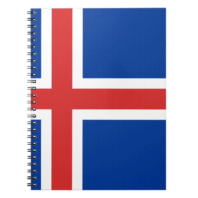 Carnet Drapeau de l'Islande (Devant)