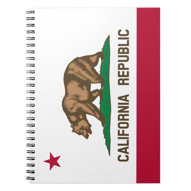 Carnet Drapeau de l'Ours de la République de Californie : (Devant)