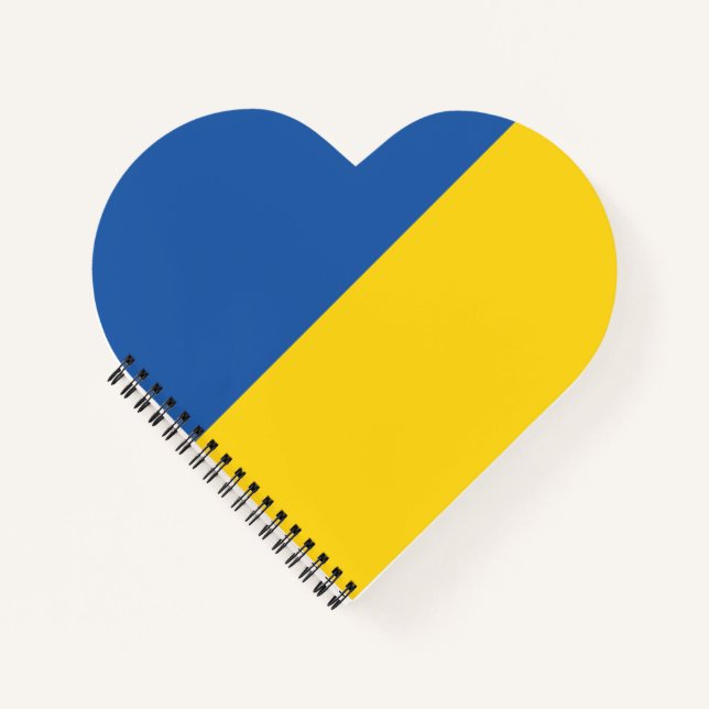 Carnet Drapeau de l'Ukraine Bouton (Devant)