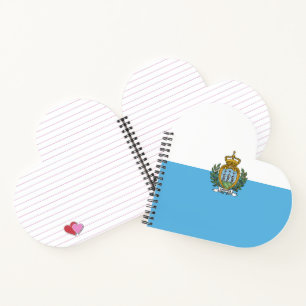 Carnet Drapeau de Saint-Marin