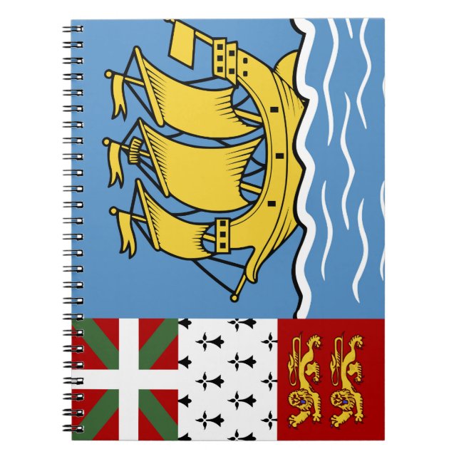Carnet Drapeau de Saint-Pierre-et-Miquelon (Devant)