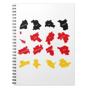 Carnet Drapeau des États allemands