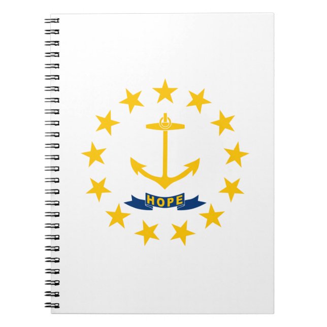 Carnet Drapeau d'État de Rhode Island (Devant)