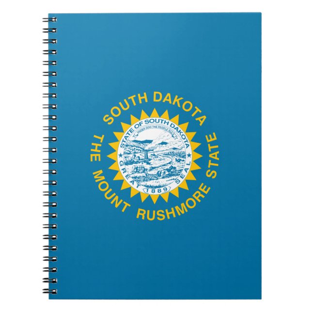 Carnet Drapeau d'État du Dakota du Sud (Devant)