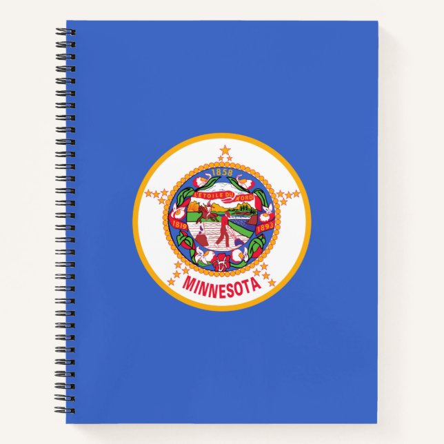 Carnet Drapeau d'État du Minnesota (Devant)