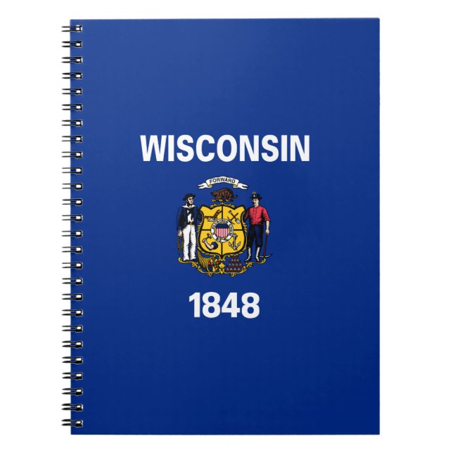 Carnet Drapeau d'État du Wisconsin (Devant)