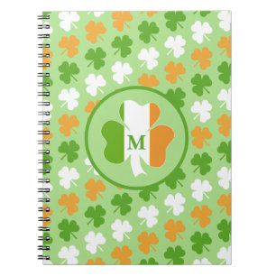 Carnet Drapeau d'Irlande à partir de trèfles