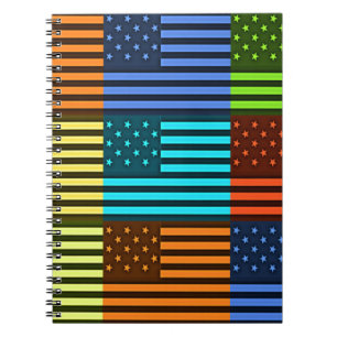 Carnet Drapeau drôle USA