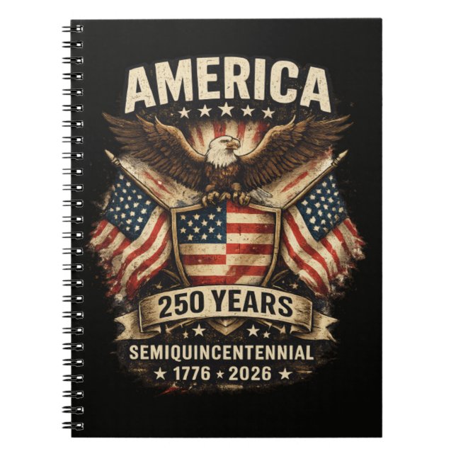 Carnet Drapeau du 250e anniversaire des États-Unis d'Amér (Devant)
