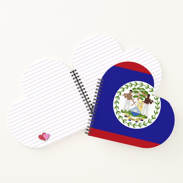 Carnet Drapeau du Belize (Intérieur)