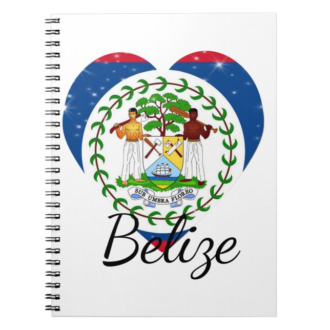 Carnet Drapeau du Belize. (Devant)
