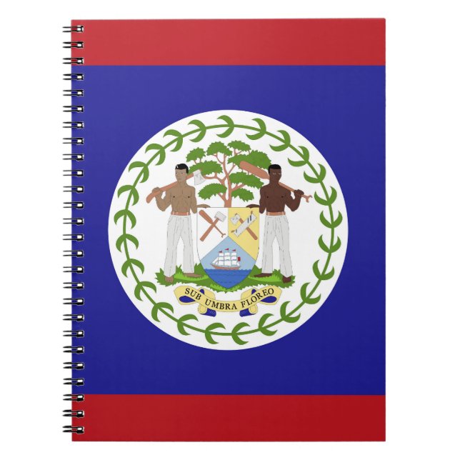 Carnet Drapeau du Belize (Devant)