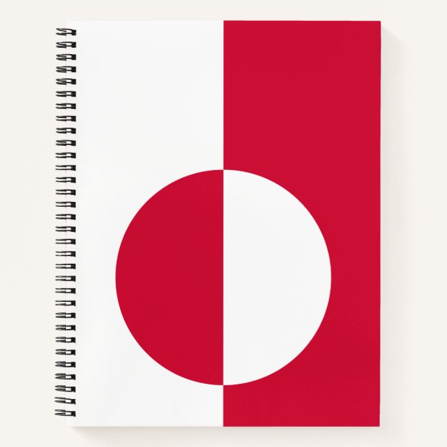 Carnet Drapeau du Groenland (Devant)