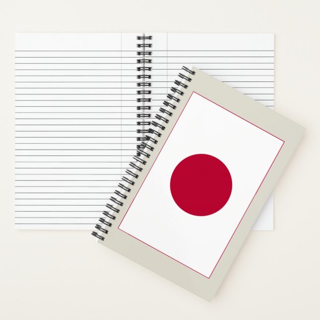Carnet Drapeau du Japon : Hinomaru, Nisshōki, Red Rising  (À l'intérieur)