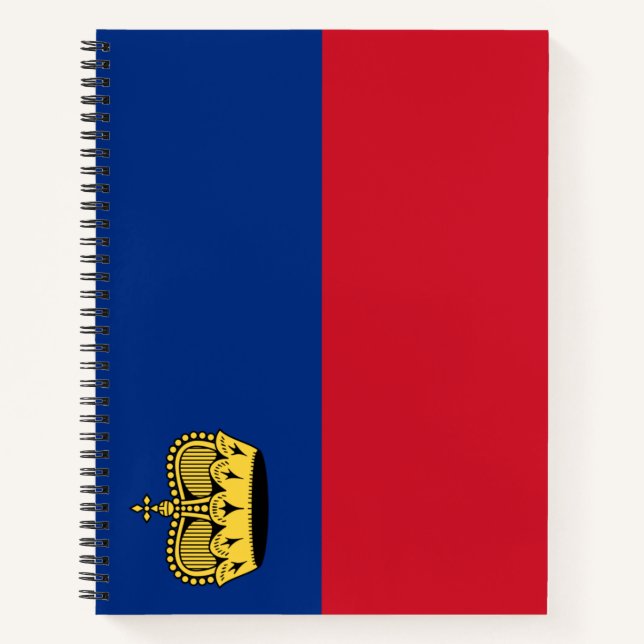 Carnet Drapeau du Liechtenstein (Devant)