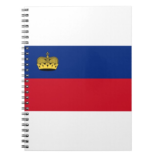 Carnet Drapeau du Liechtenstein (Devant)