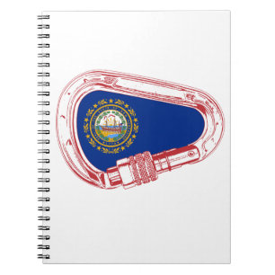 Carnet Drapeau du New Hampshire Mousqueton d'escalade