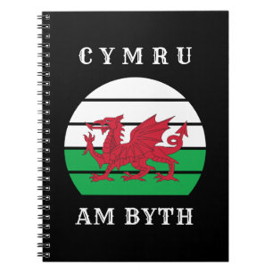 Carnet Drapeau du Pays de Galles Cymru Am Byth Fier d'êtr