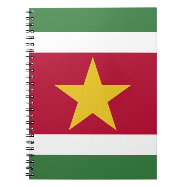 Carnet drapeau du Suriname (Devant)