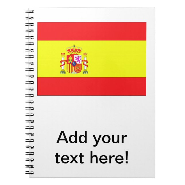 Carnet Drapeau espagnol (Devant)
