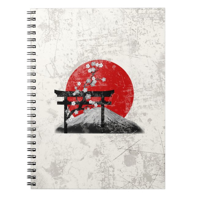 Carnet Drapeau et symboles du Japon ID153 (Devant)